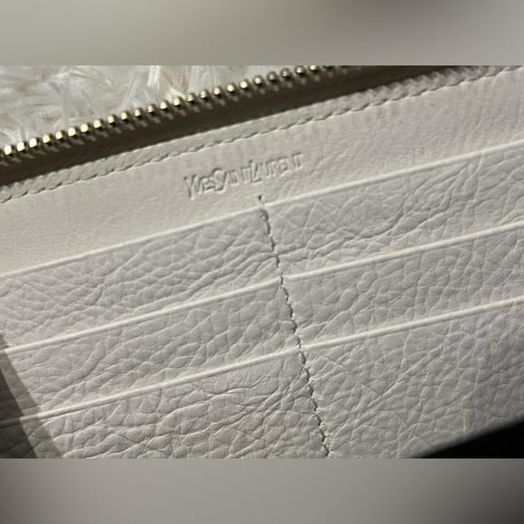 Yves Saint Laurent Zip Long Wallet Leather Italy - Picture 9 of 9